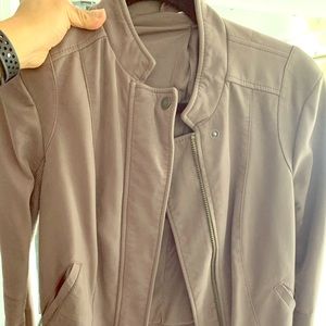 Free people mauve faux suede jacket